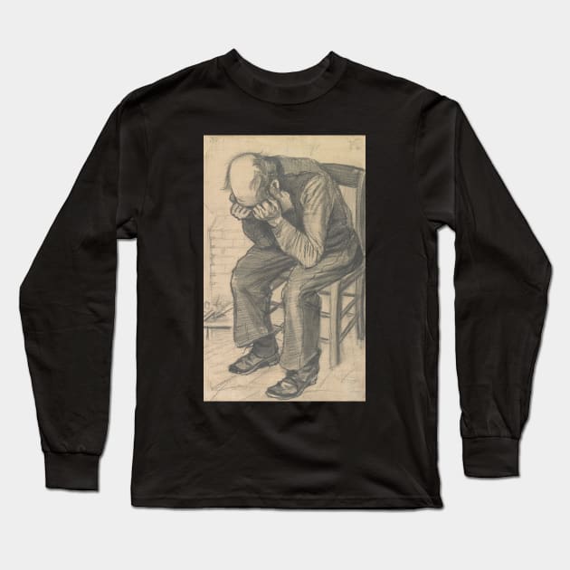 Van Gogh - Worn Out 1882 Long Sleeve T-Shirt by The_Art_Collector